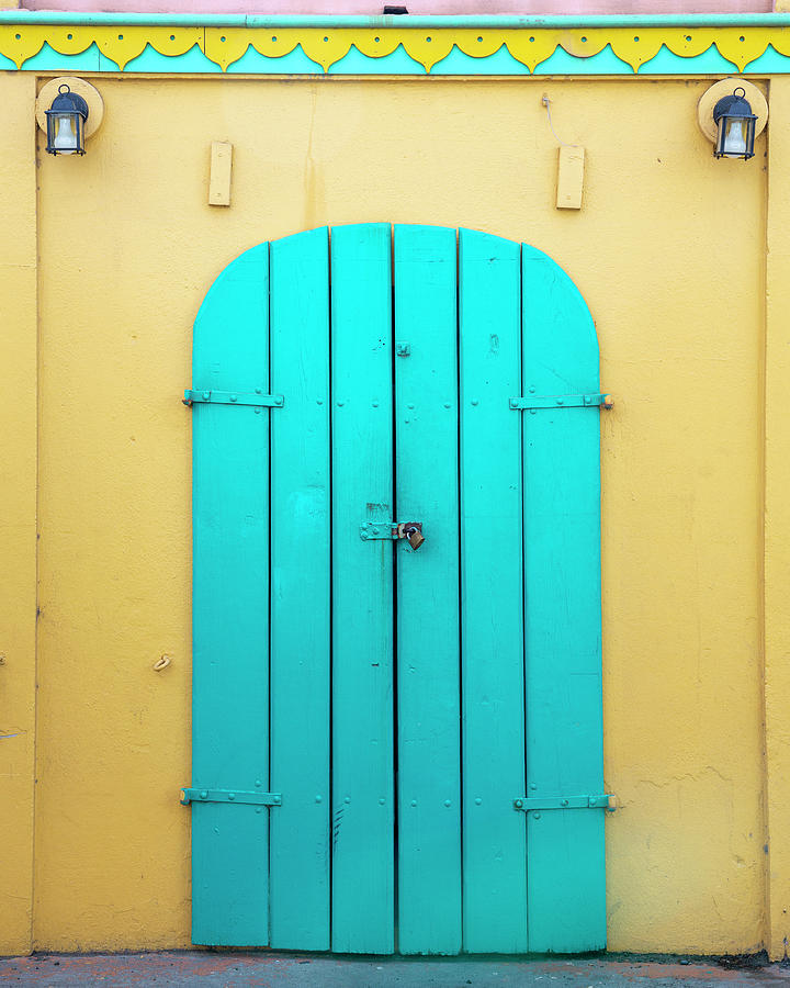 Bright Blue Door Photograph
