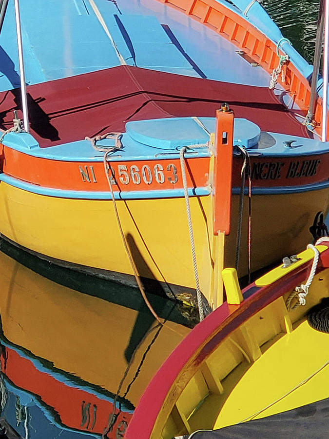 Brightly Colored Boats Photograph by Andrea Whitaker