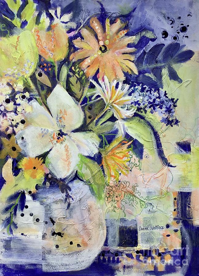 Bright Bouquet Painting by Diane Wallace