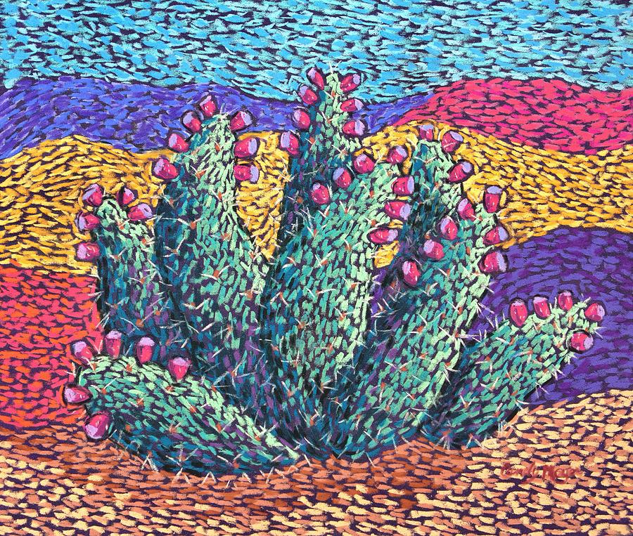 Bright Cactus In Pastel Pastel