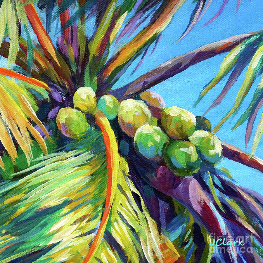 Bright Coconuts Square Painting
