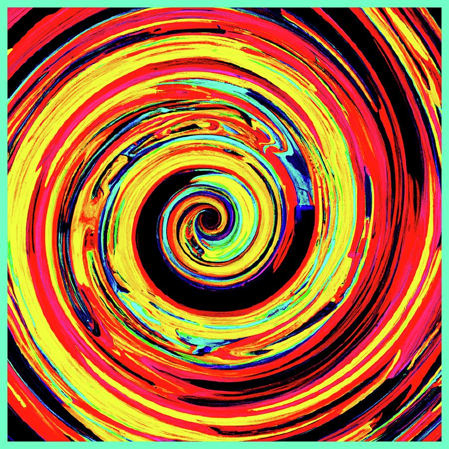 Bright Colorful Spiral Pattern Digital Art by Pattern Designs - Fine ...