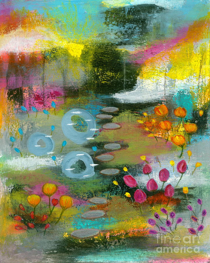 Abstract Landscape Painting - Bright Curiosity 2 Abstract Landscape Art by Itaya Lightbourne Abstract Landscape Painting - Bright Curiosity 2 Abstract Landscape Art by Itaya Lightbourne