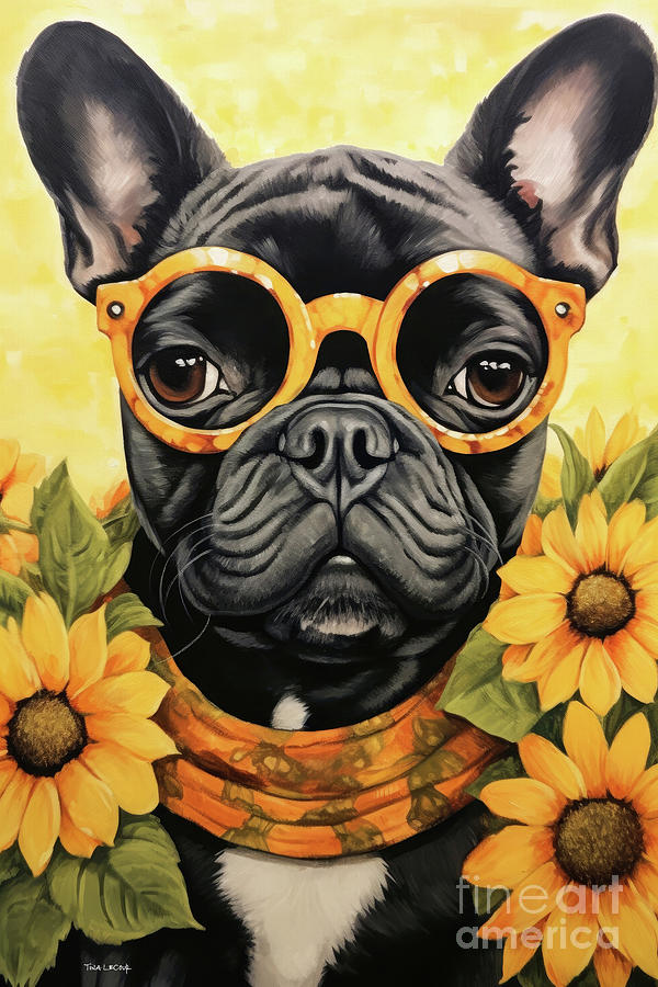 Dog Painting - Bright Eyed Bridget by Tina LeCour