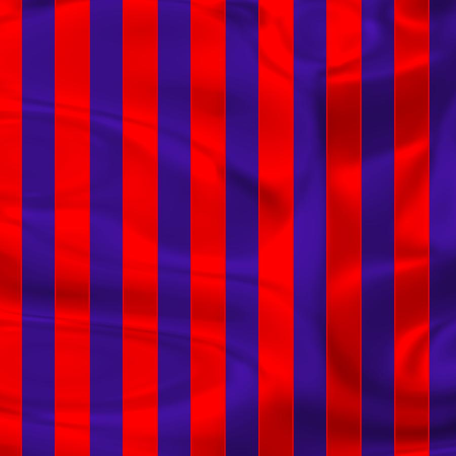 Bright Flag Sportive Red And Blue Digital Art