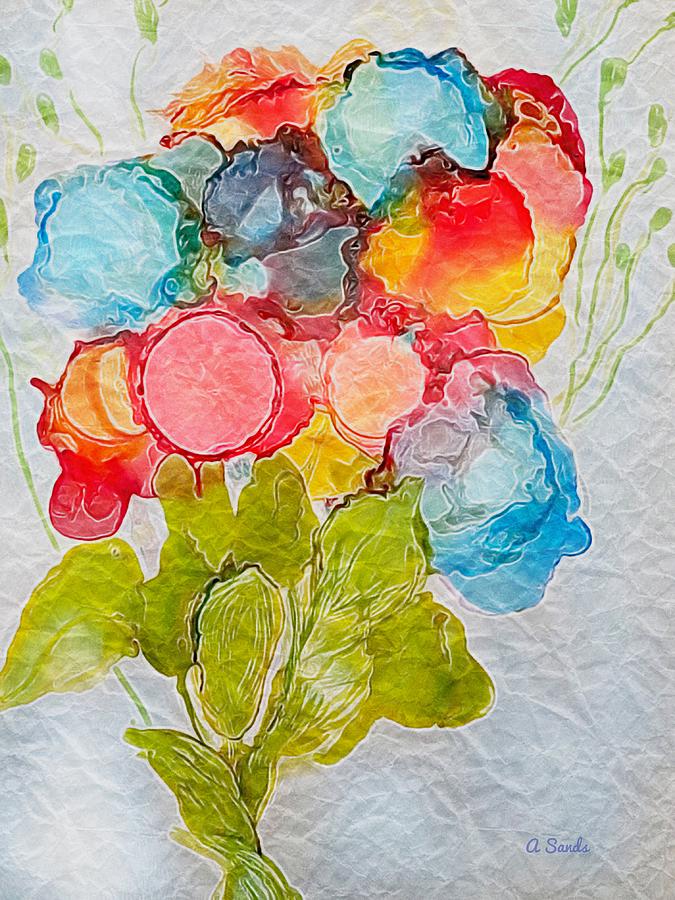 Bright Floral Abstract Photograph by Anne Sands