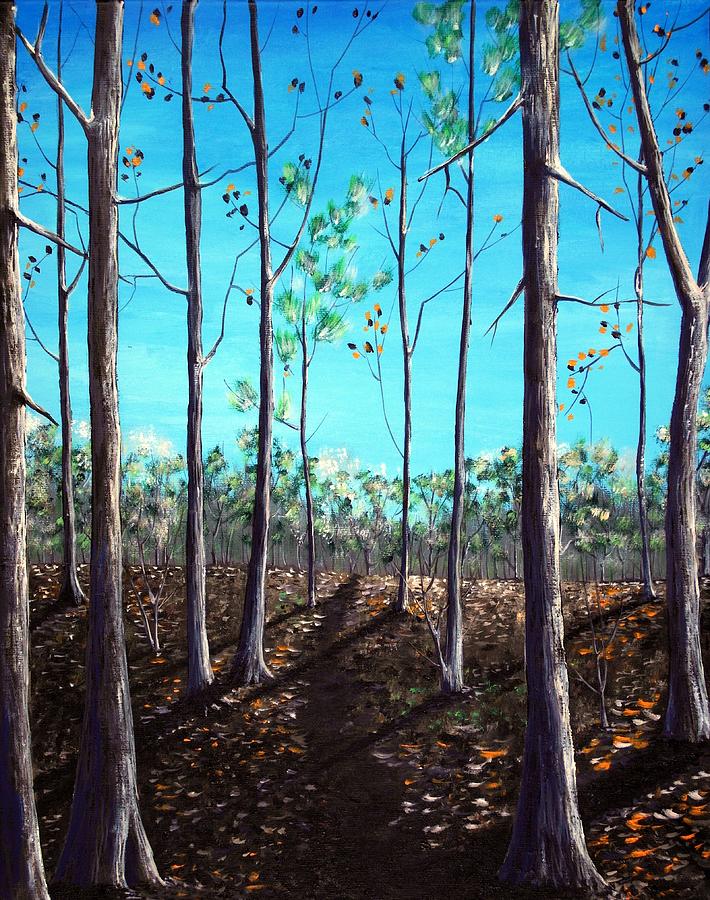Bright Forest Painting by Anastasiya Malakhova