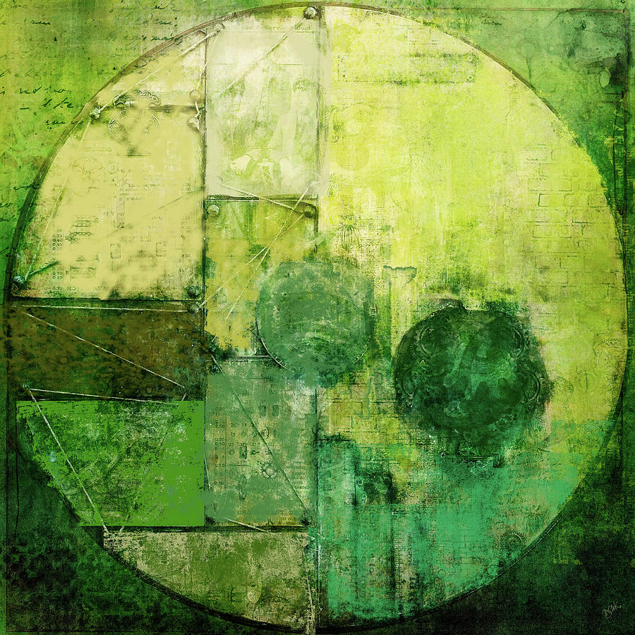 Bright Green Abstract Digital Art by Barbara Mierau-Klein