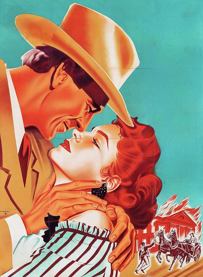 Gary Cooper Painting - Bright Leaf, 1950, movie poster painting by Pigeot by Movie World Posters