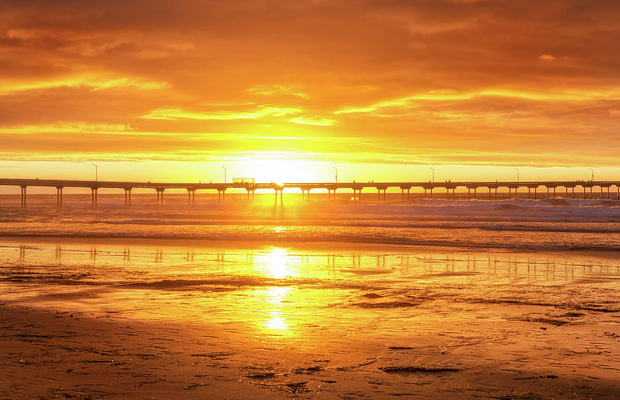 Bright Orange In Ocean Beach San Diego California Photograph by Joseph S Giacalone