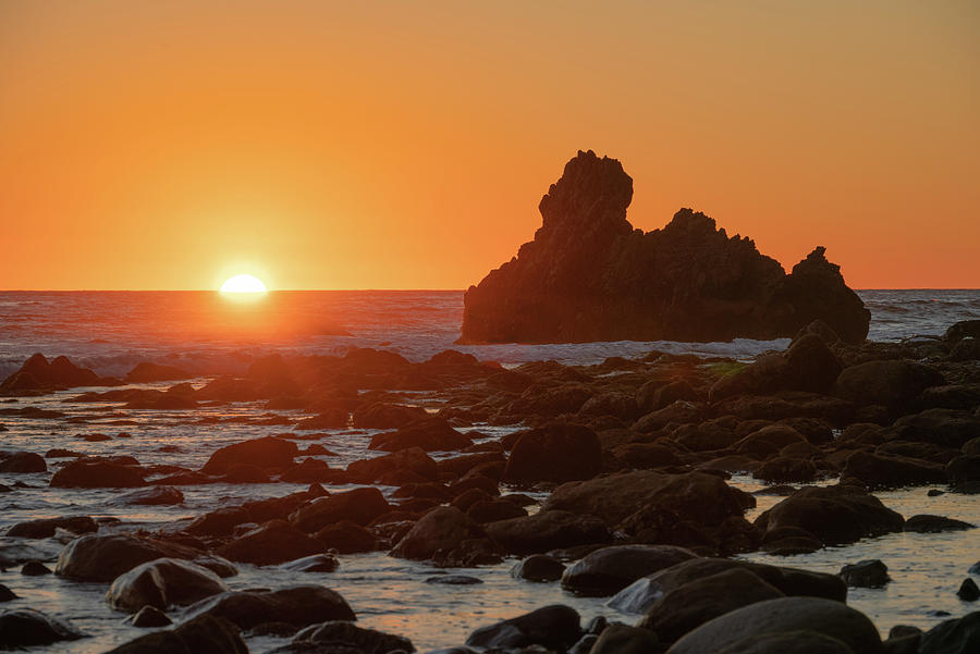 Bright Orange Sunset Photograph by Matthew DeGrushe