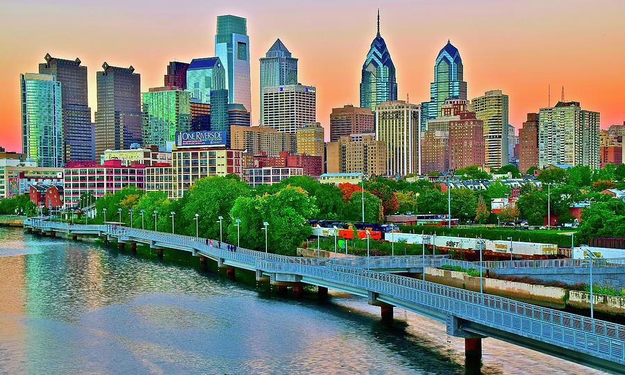 Bright Philly Colors at Sunset Photograph by Frozen in Time Fine Art Photography