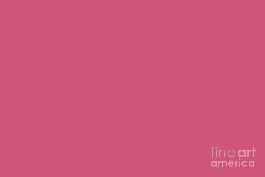Bright Pink Solid Color Pantone Fruit Dove 17-1926 Accent to Color of the Year 2021 Digital Art by PIPA Fine Art - Simply Solid