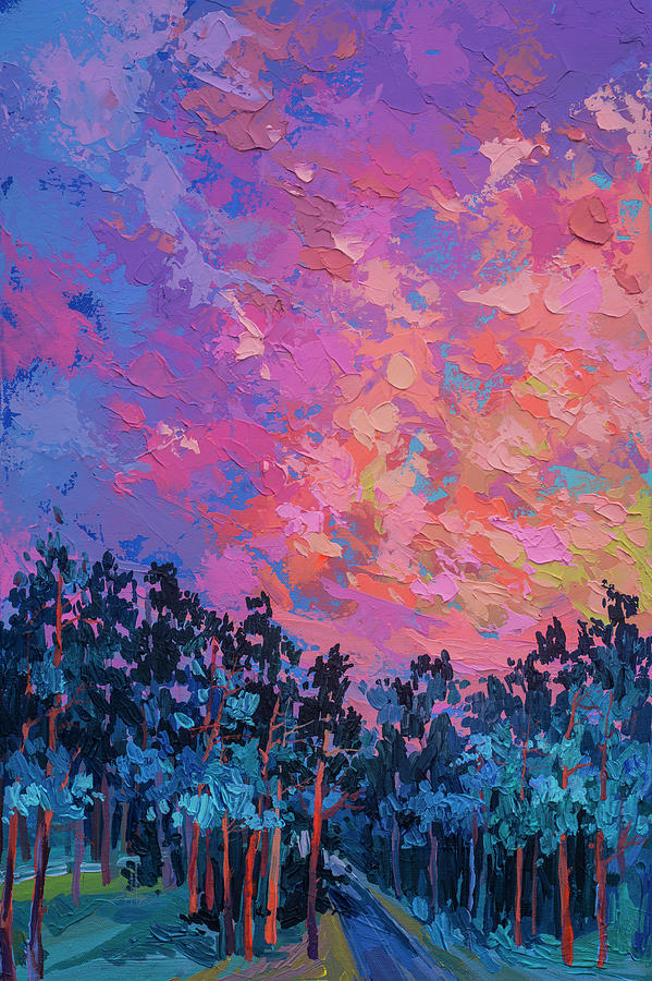 Bright Sky Painting by Anastasia Trusova
