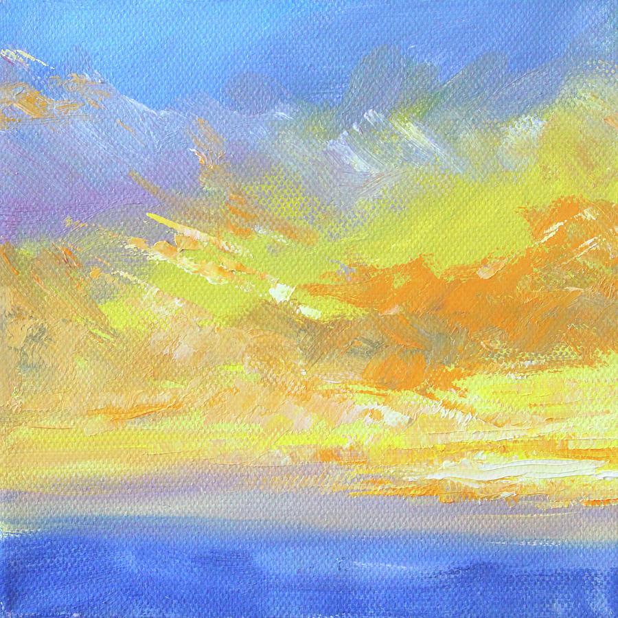 Bright Sky Painting by Nancy Merkle