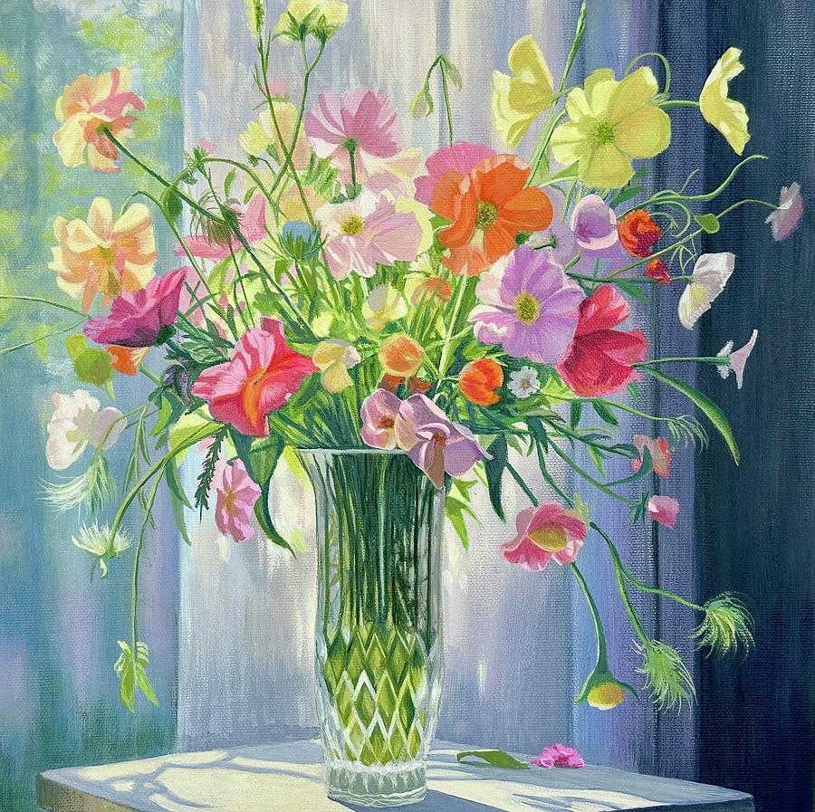 Spring Floral Captivation Painting by Caroline Swan