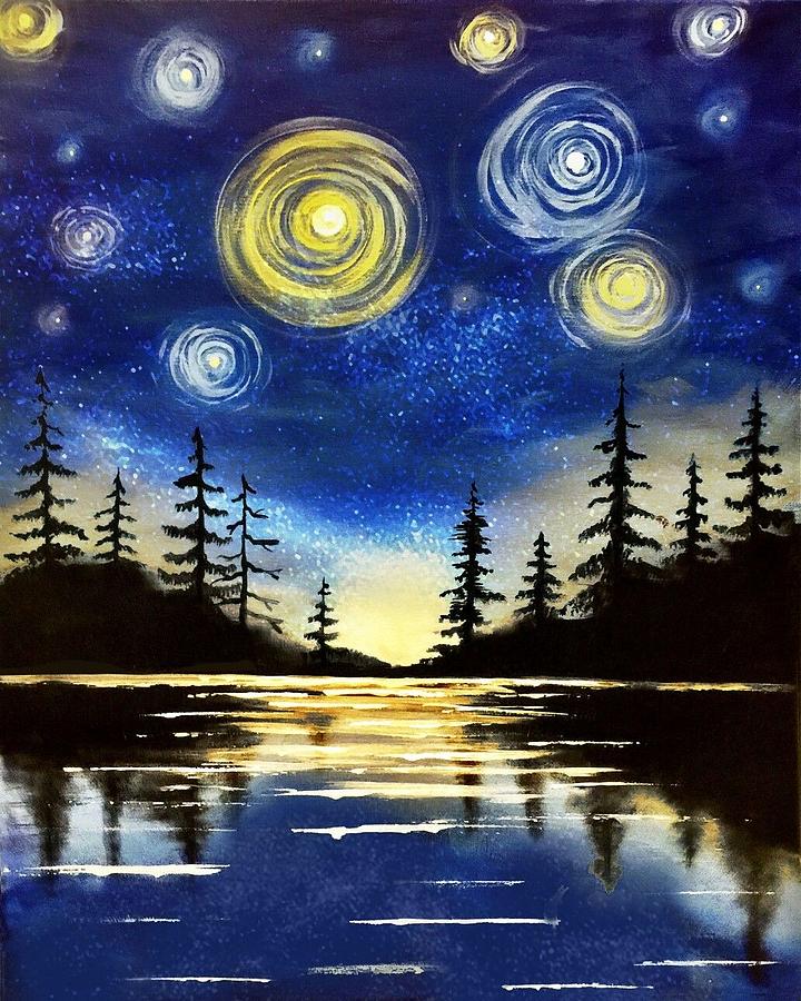 bright Star Painting by Lauren Dane - Fine Art America