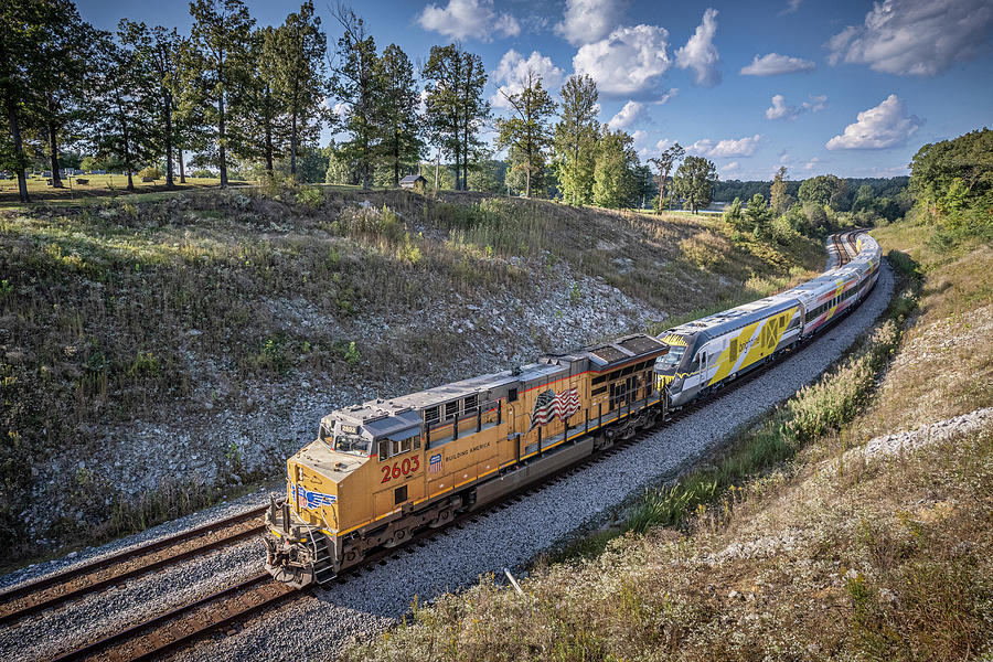 Brightline Commuter Trainset at Nortonville KY Photograph by Jim Pearson