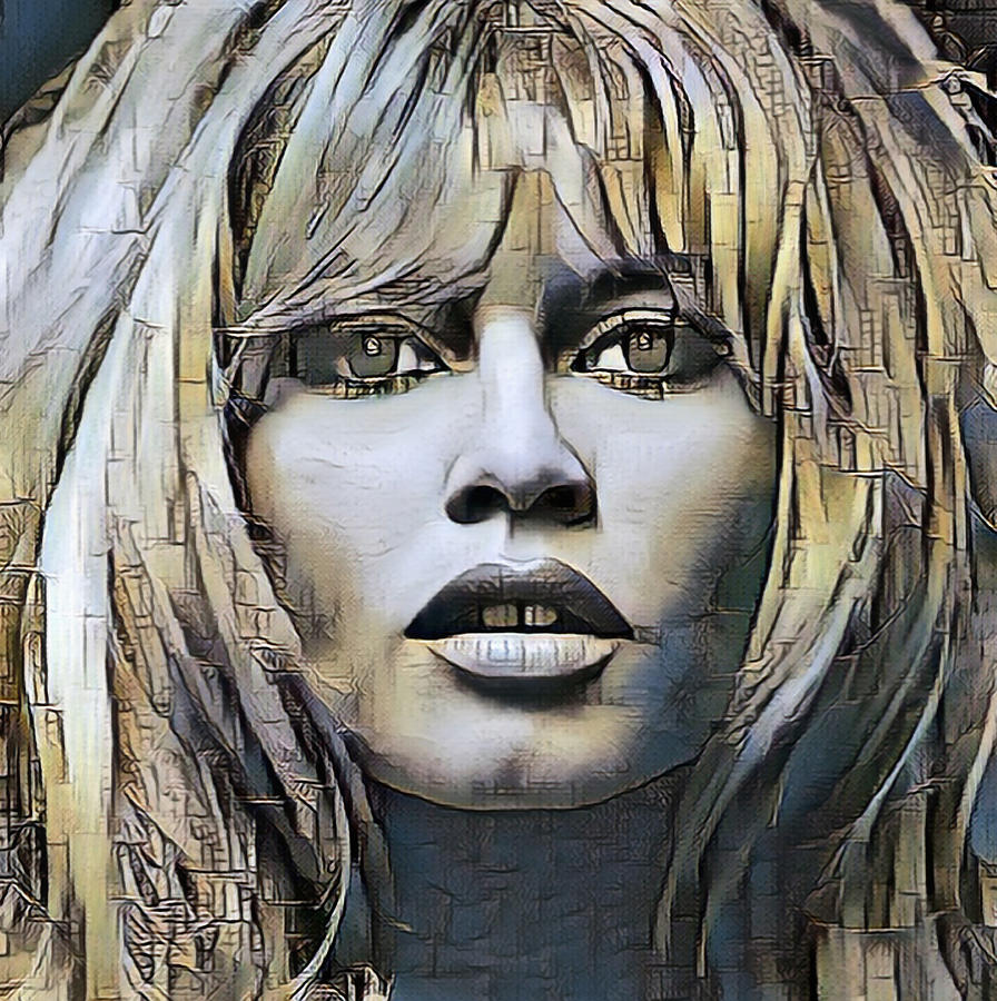Brigitte Bardot 1 Painting by Tony Rubino