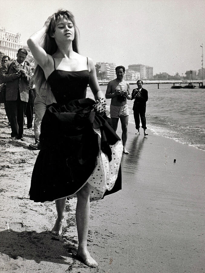 Brigitte Bardot Cannes Film Festival Photograph Digital Art by Photography