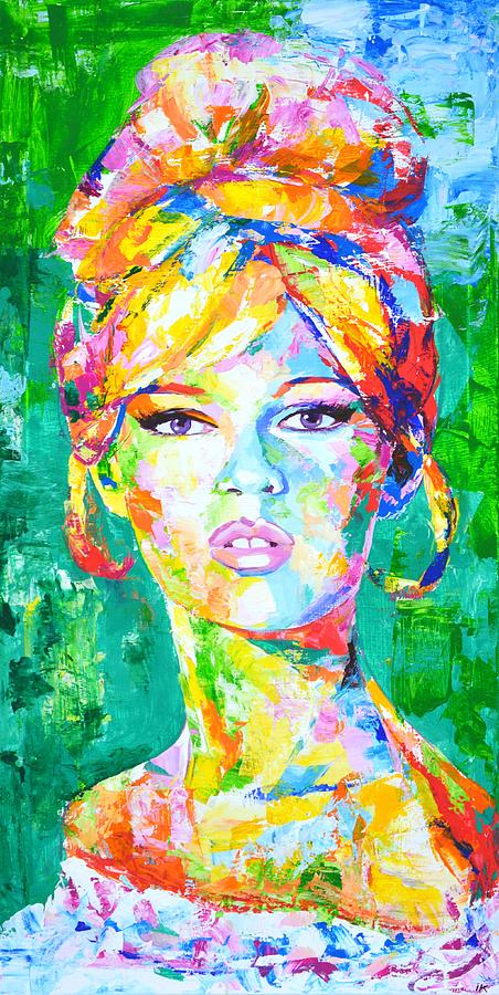 Brigitte Bardot Painting by Iryna Kastsova