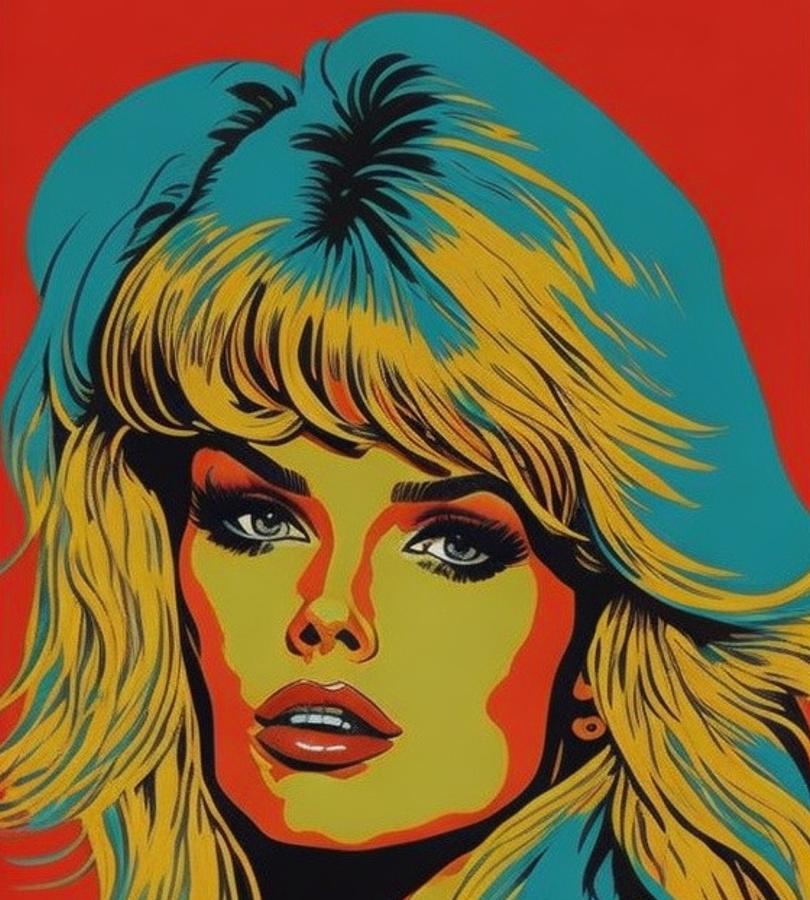 Brigitte bardot pop art Poster Digital Art by Ouati Menad - Fine Art ...