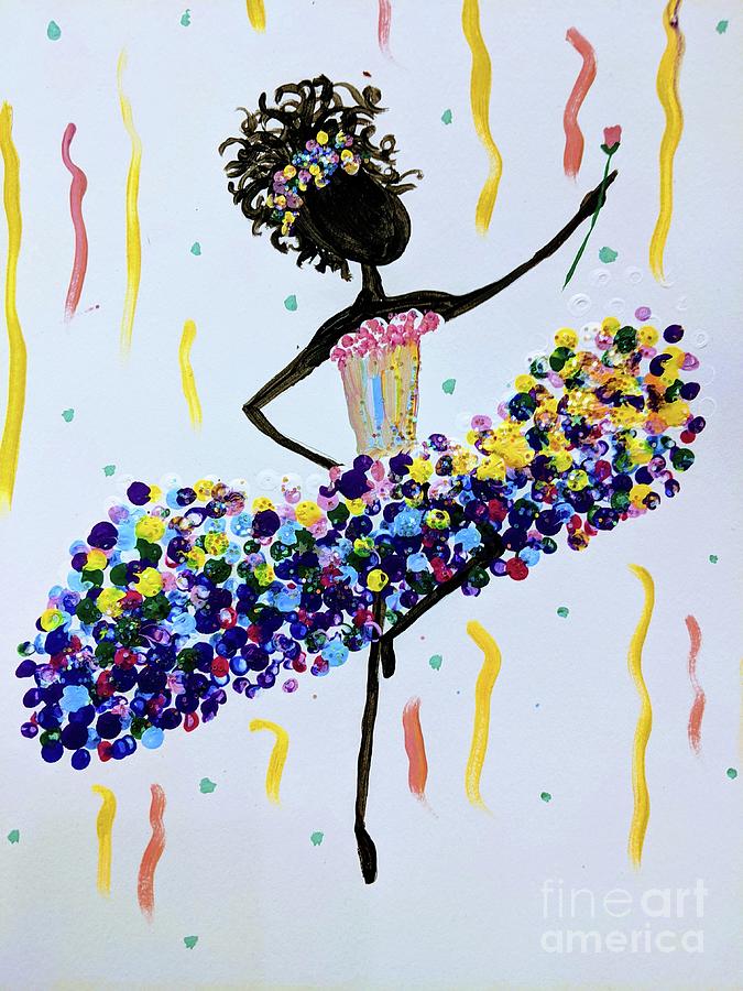 Brilliant Ballerina Painting by Darcy Leigh