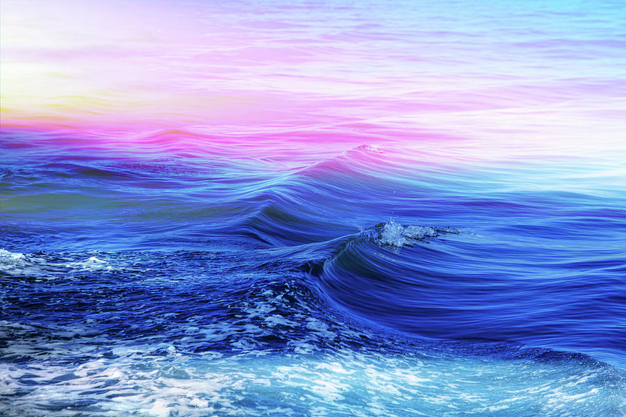 Nature Digital Art - Brilliant Ocean Sunset by Terry Davis