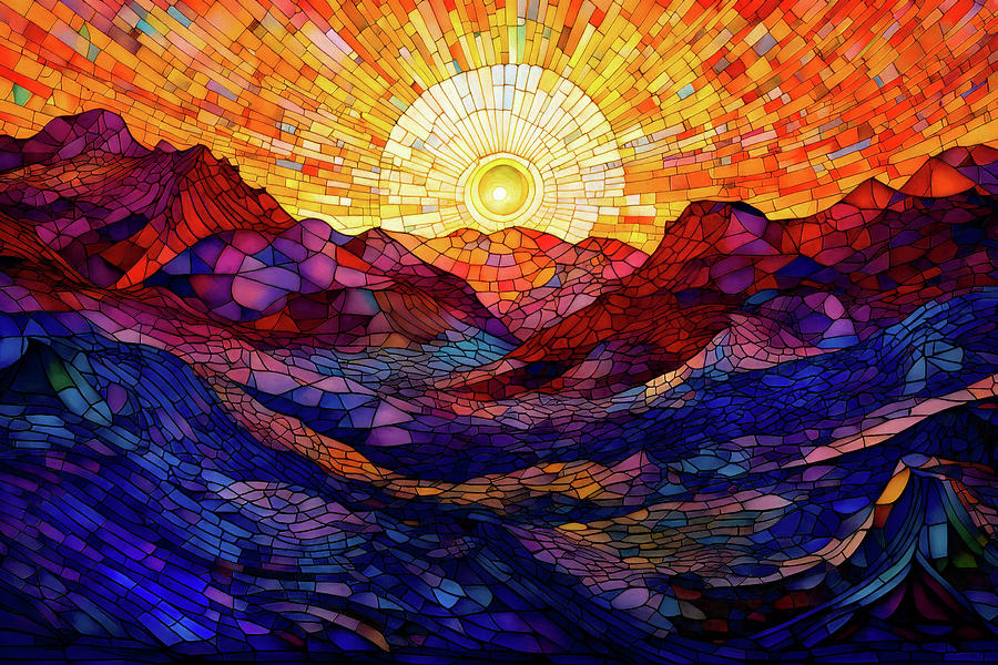 Brilliant Sunrise Digital Art by Peggy Collins