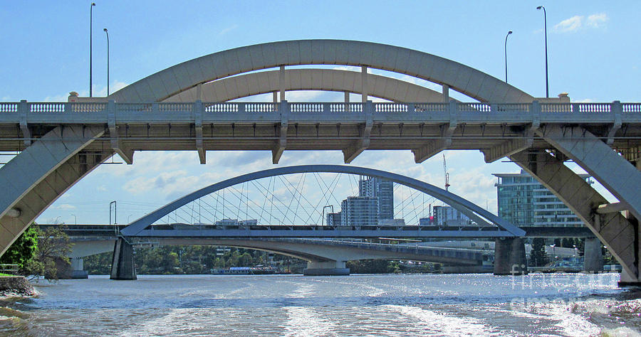 Brisbane Bridge 3 Photograph by Randall Weidner