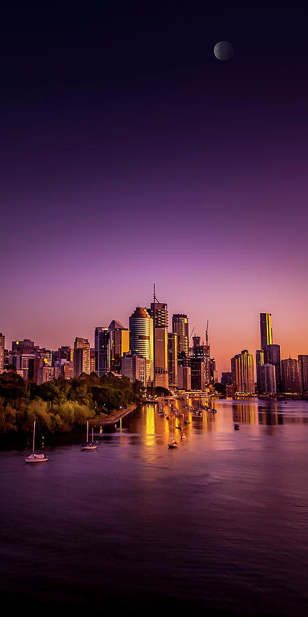 Brisbane City From Kangaroo Point  Photograph by Michael Lees