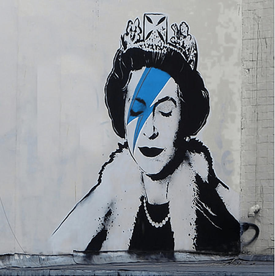 Bristol Bansky Queen Ziggy Poster aesthetic Painting by Lee Brandon ...