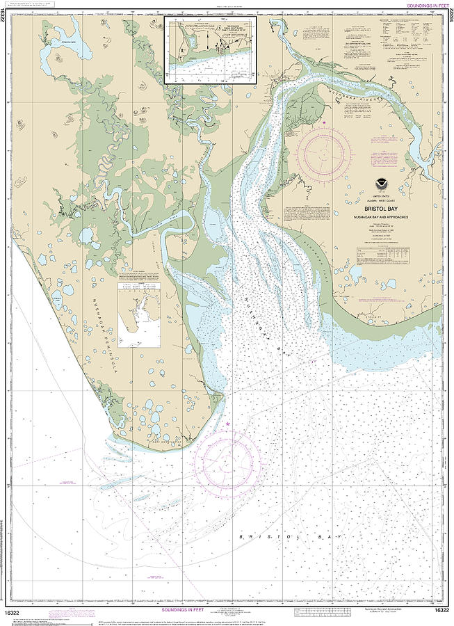 Bristol Bay Nushagak Bay and Approaches Nautical Chart 16322 Digital ...