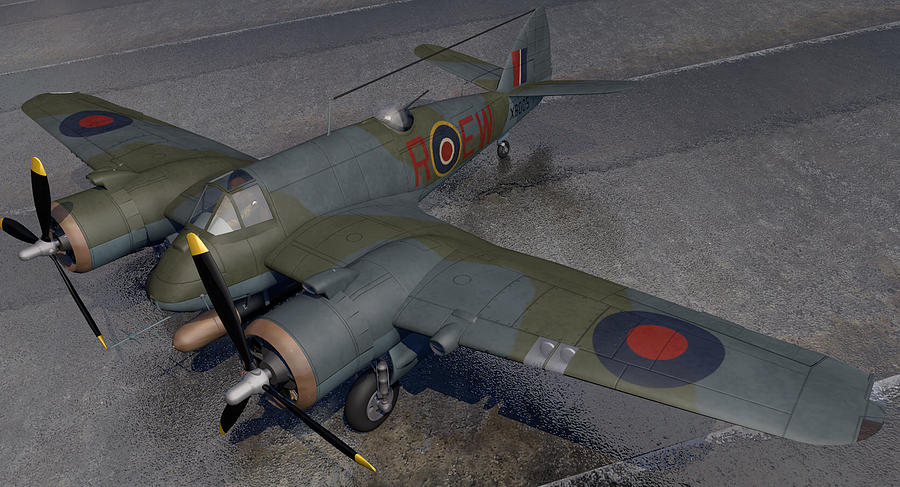 Bristol Beaufighter Mk-10 Digital Art by Mark Rowles