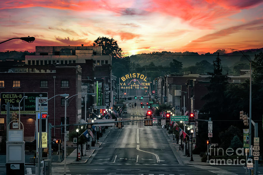 Bristol VA TN Sate Street Photograph by Dion Wiles Fine Art America