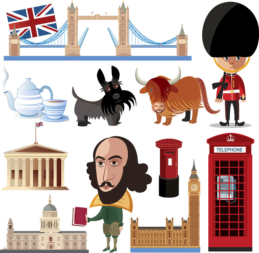 Britain Symbols Drawing by Drmakkoy
