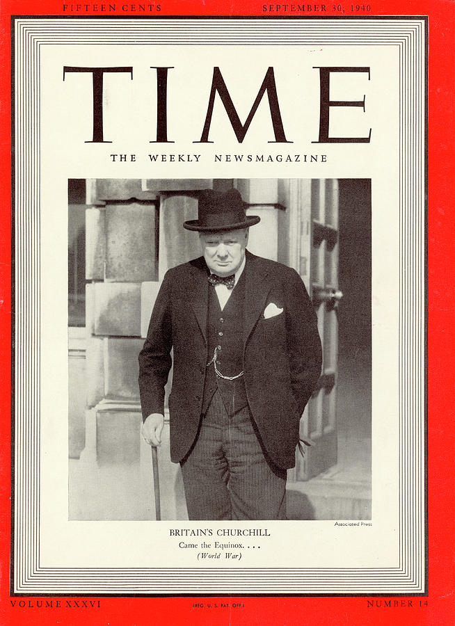 Britains Winston Churchill - 1940 Photograph by Associated Press