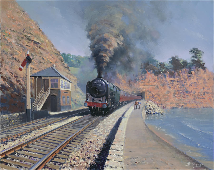 Britannia Class at Dawlish Painting by Richard Picton - Fine Art America