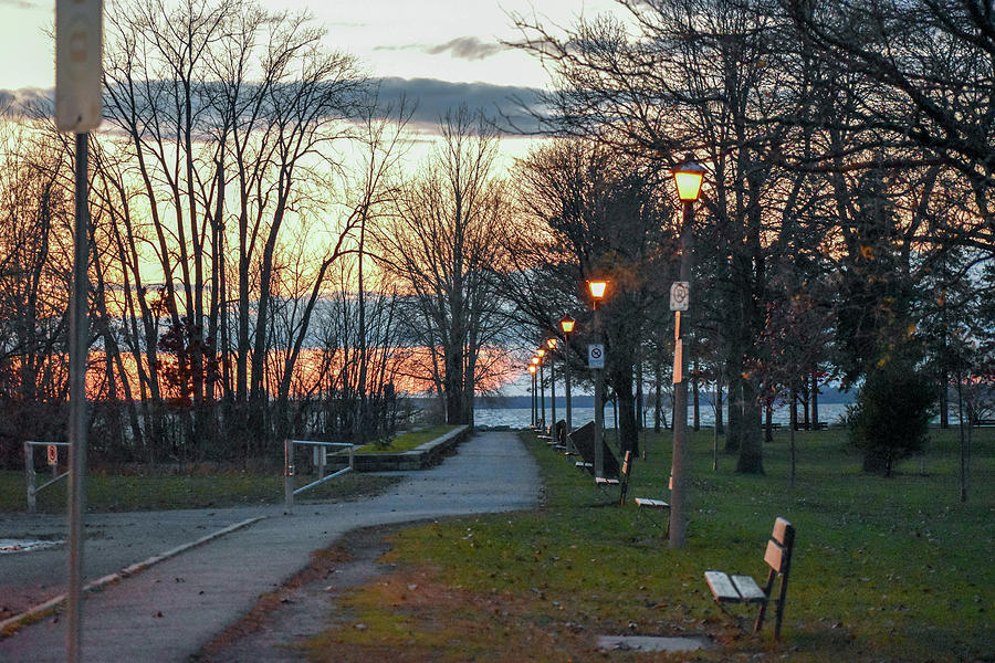 Britannia Park - Sunset Path to Pier Photograph by Schadrac Bastien ...