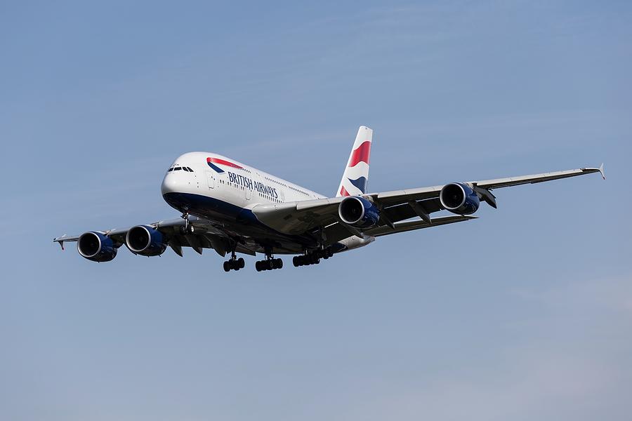 British Airways Airbus A380-841 X8 Photograph by David Pyatt - Fine Art ...