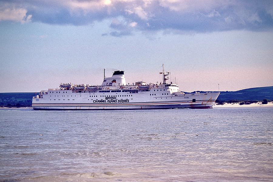 British Island Ferry Rozel approaching Poole Harbour Photograph by Gordon James