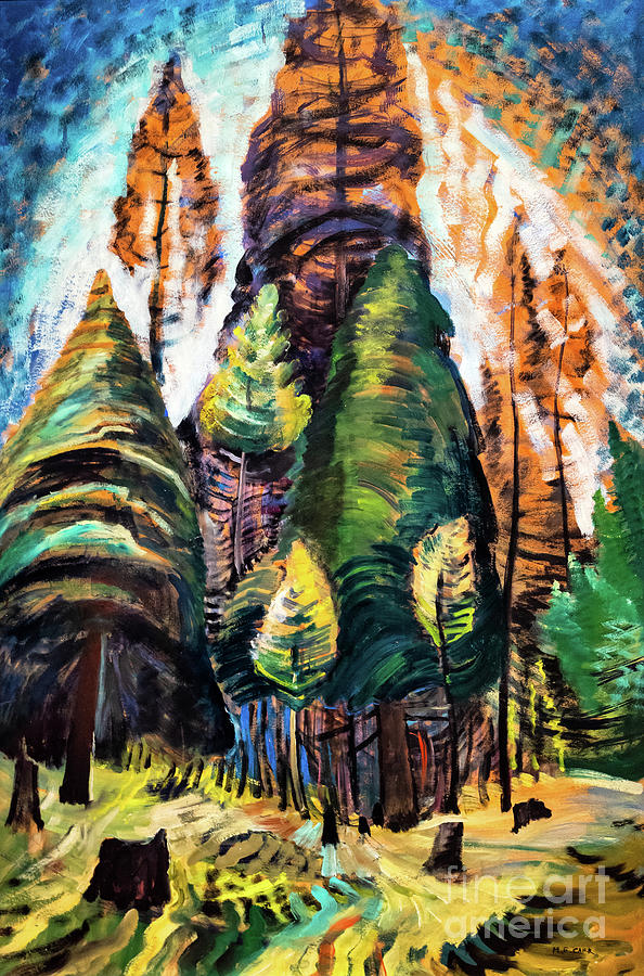 British Columbia Landscape 1934 by Emily Carr Painting by Emily Carr