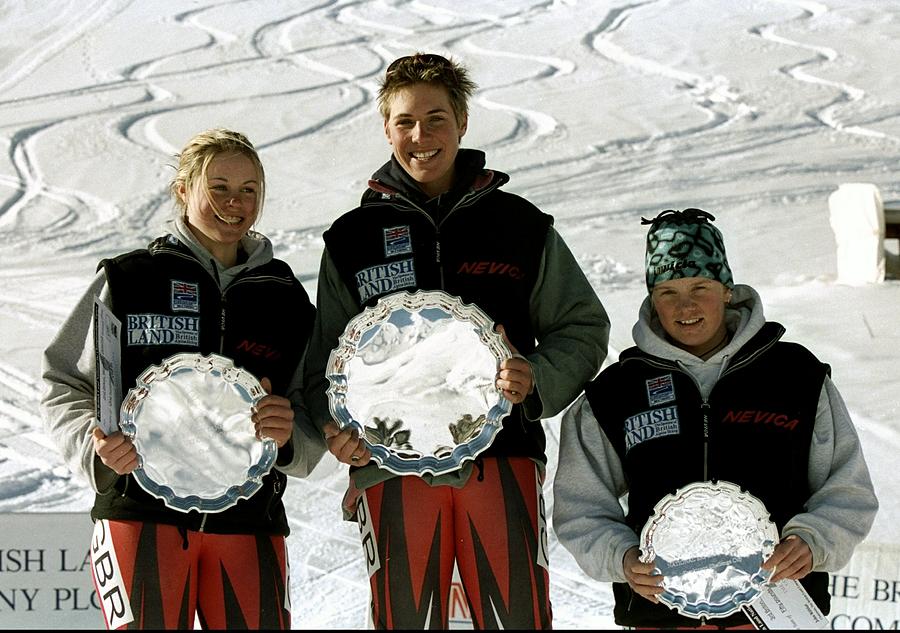 British Land National Ski Champs  Tessa Pirie, Chimene Alcott and Danielle Boshed Photograph by Alex Livesey