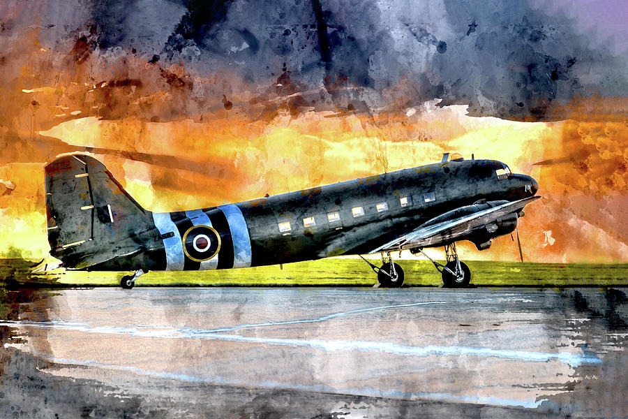 British Military Plane Painting