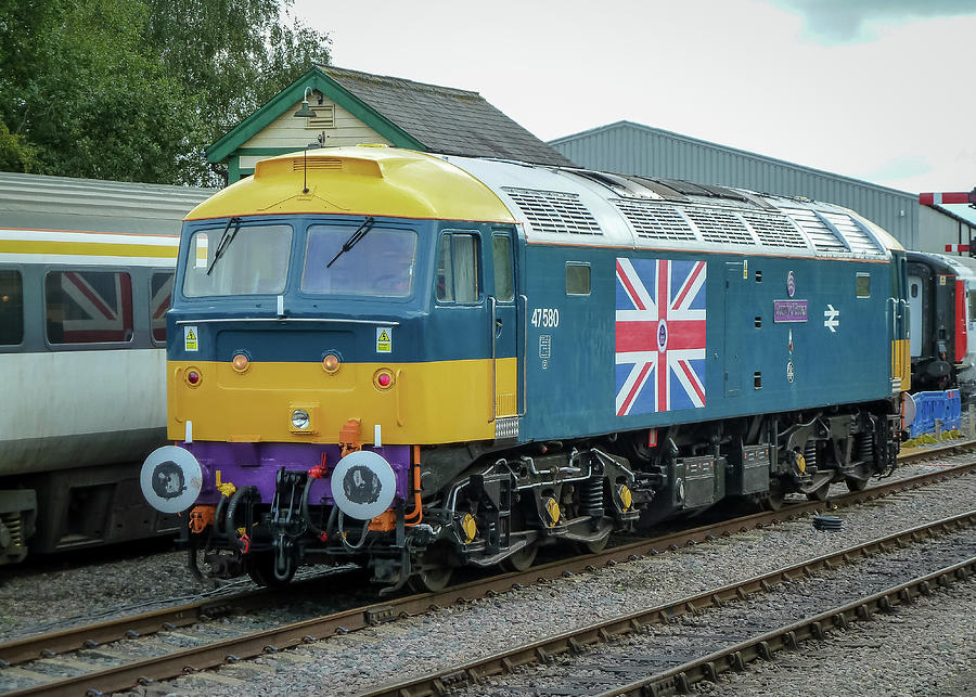 British Rail Class 47 47580 County of Essex Locomotive Photograph by Gordon James