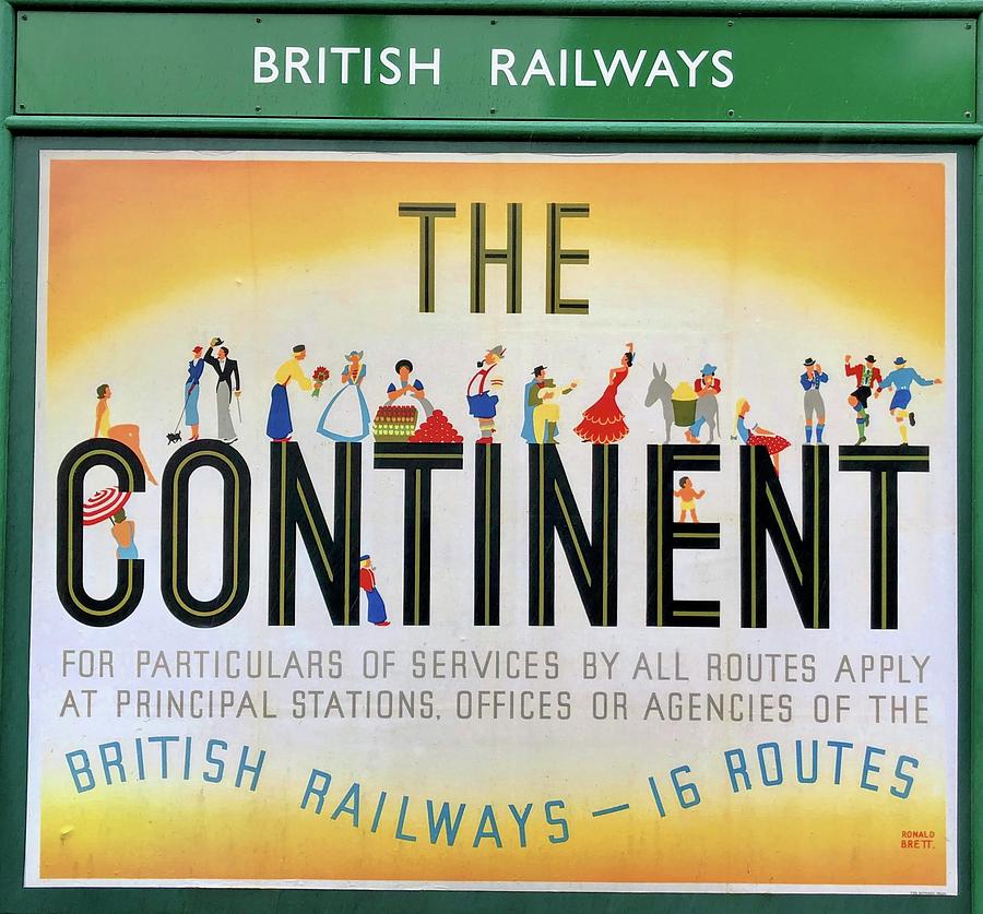 British Railwats The Continent Postor Photograph by Gordon James