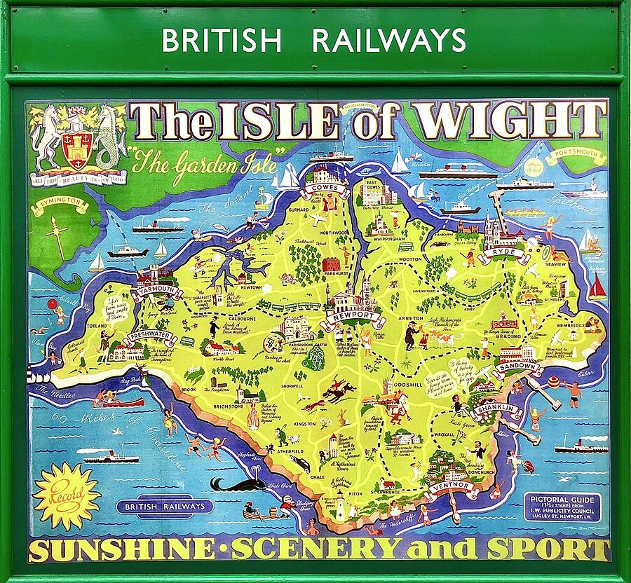 British Railways Isle of Wight Railway Art Photograph by Gordon James