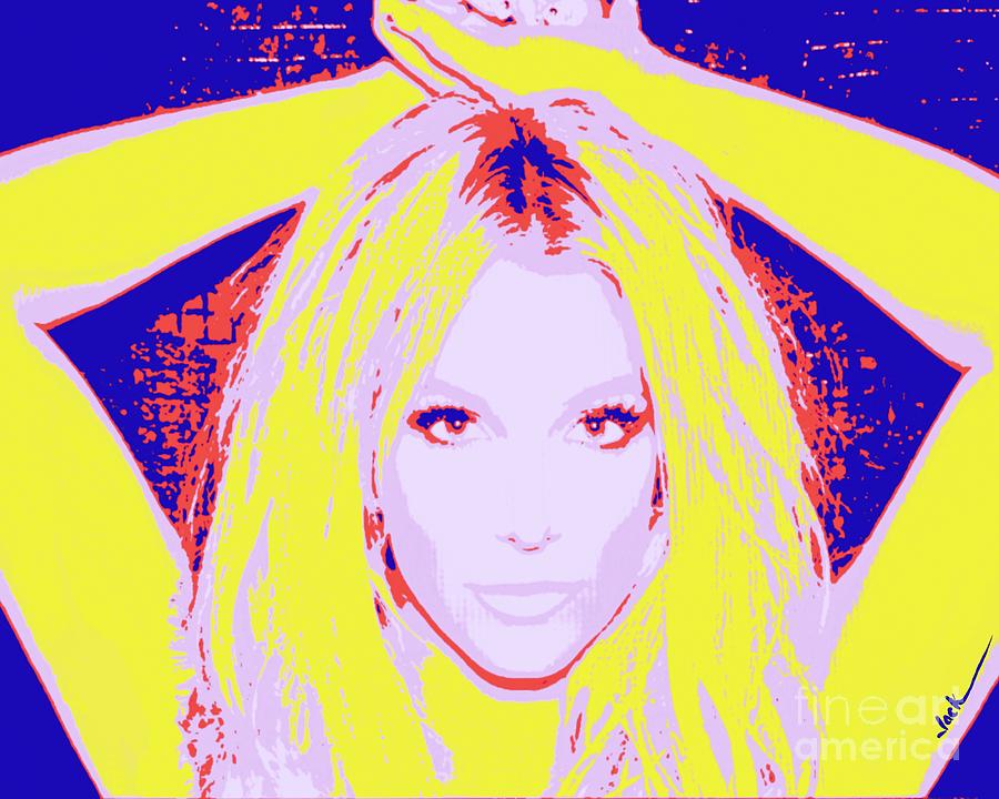 Britney Painting - Britney Spears 2020 by Jack Bunds Britney Painting - Britney Spears 2020 by Jack Bunds