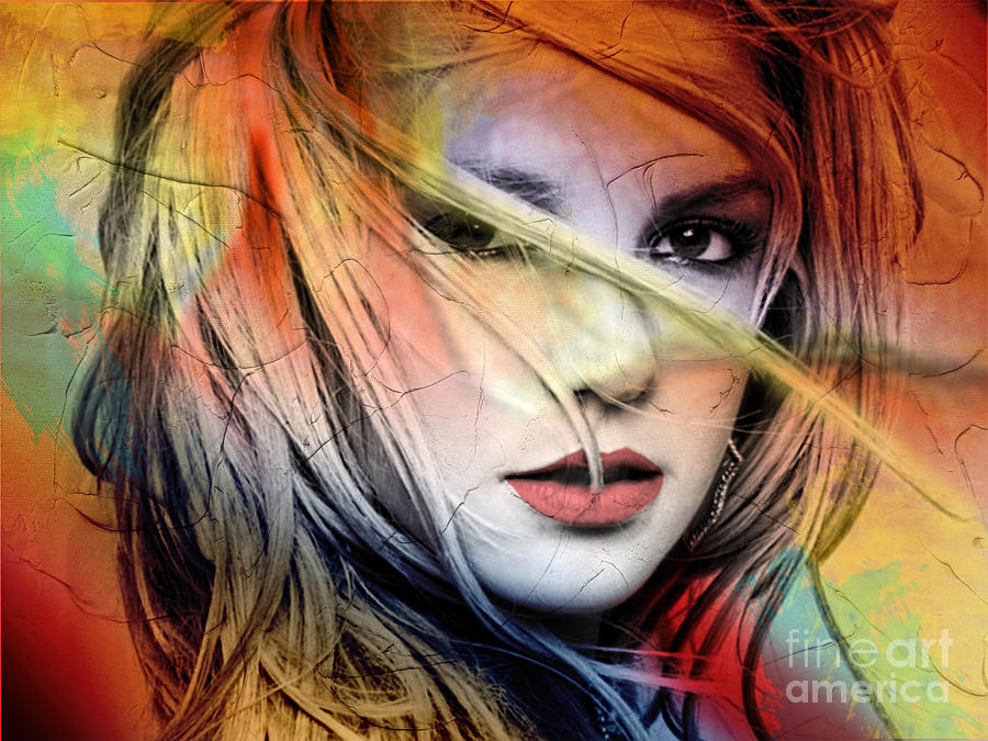 Britney Spears Painting - Britney Spears by Mark Ashkenazi