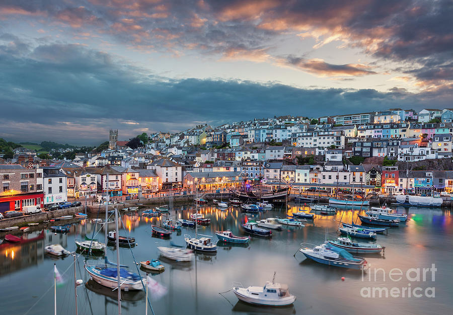 Yachts in Brixham harbour, Devon, England Photograph by Neale And Judith Clark